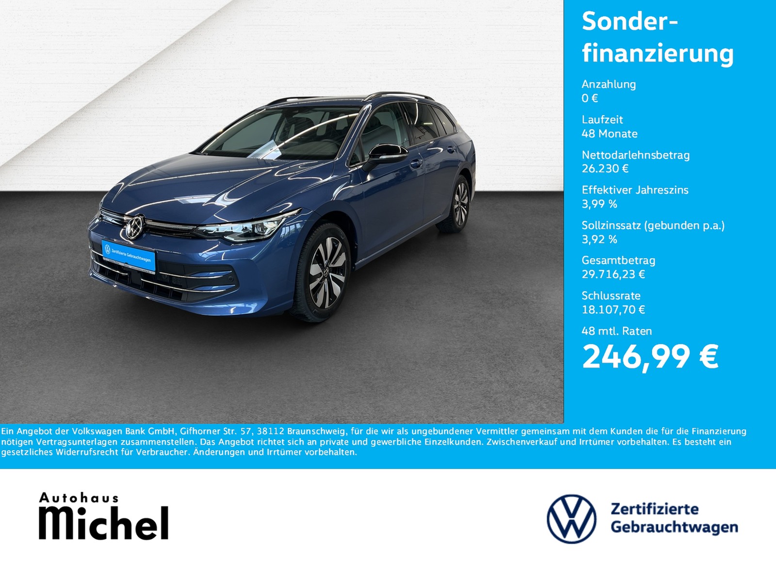 Golf VIII Variant 1.5 TSI Goal LED-Plus TravelAssist Na...