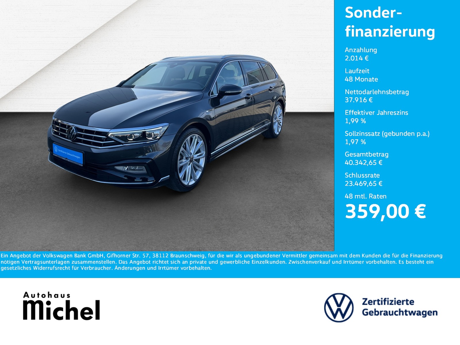 Passat Variant 2.0 TSI DSG Elegance R-Line IQ-Light Sta...