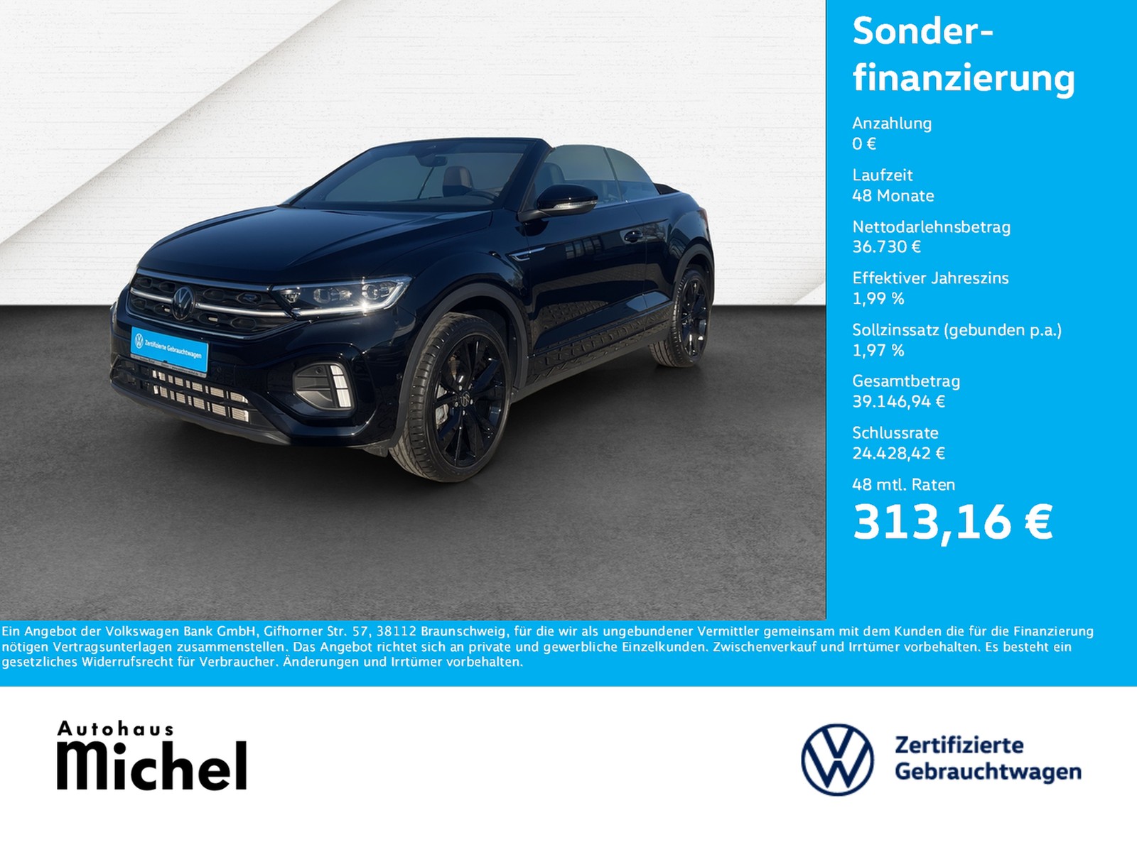 T-Roc Cabrio 1.5 TSI DSG R-Line IQ-Light DCC Standheizu...