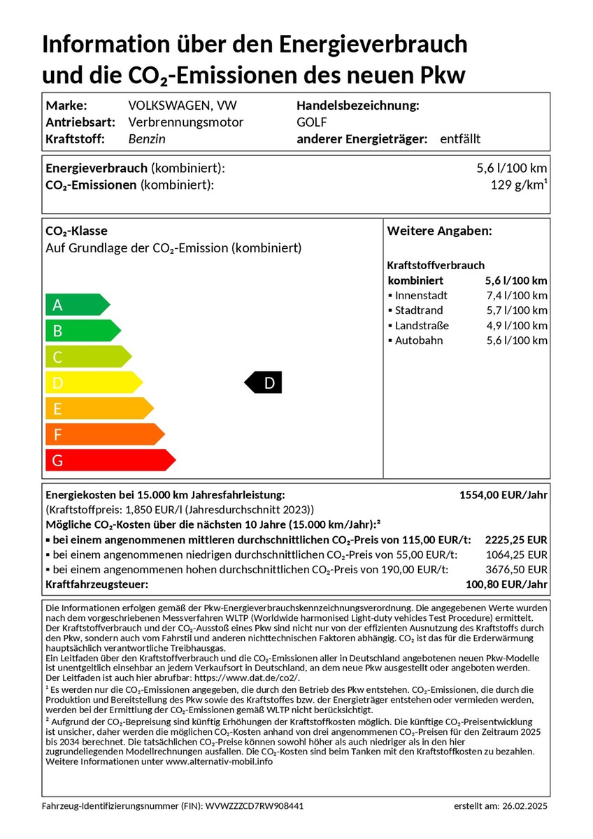 Golf VIII Variant 1.5 TSI Goal LED-Plus TravelAssist Navi AHK