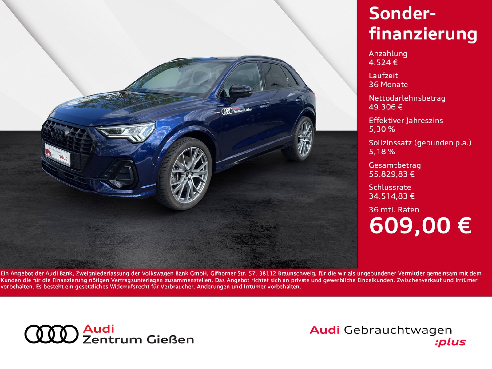 Q3 40 TFSI quattro S line Pano 360°Kamera Matrix-LED