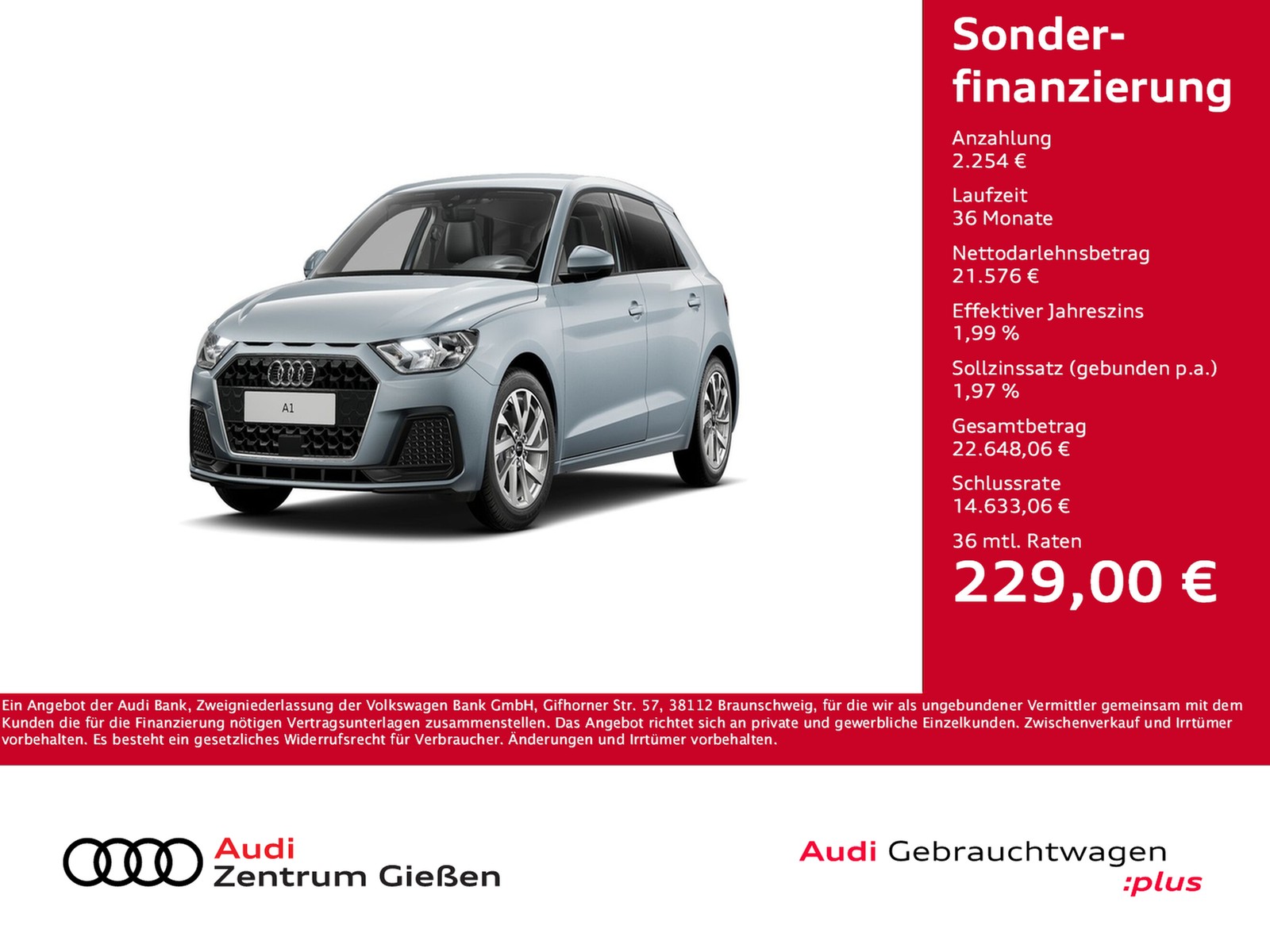 A1 Sportback 30 TFSI advanced smartphone interface