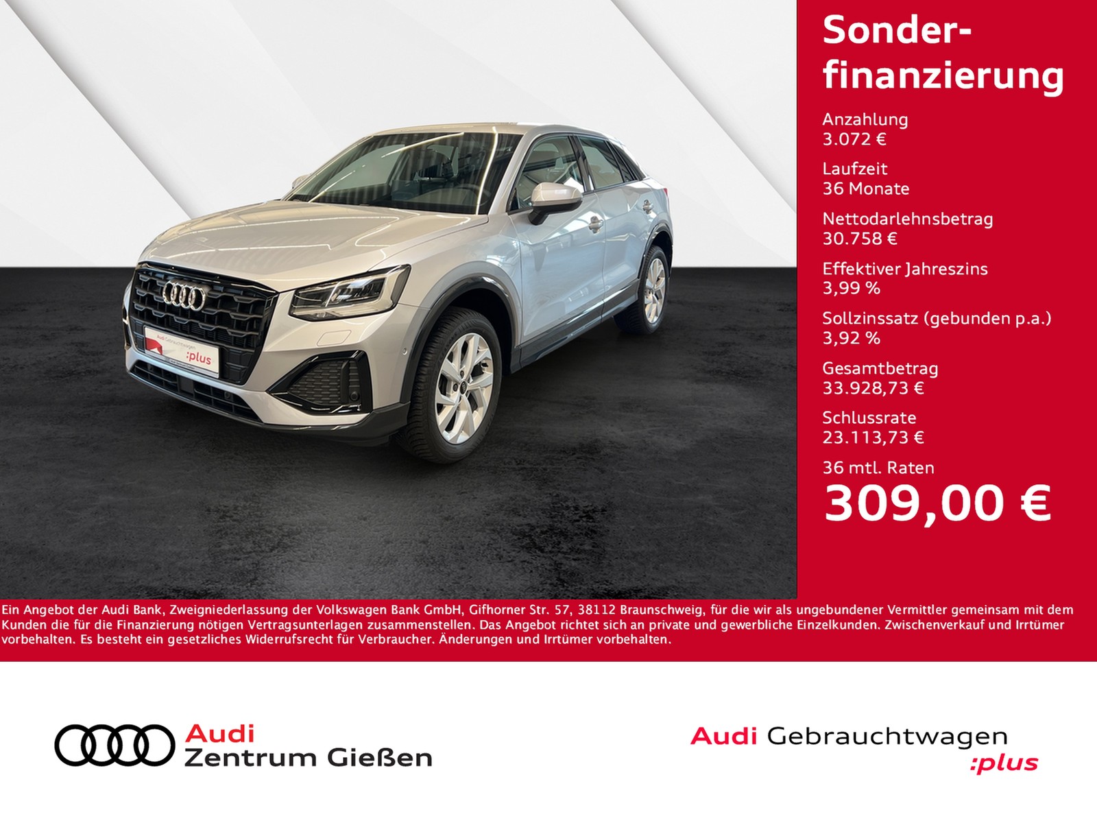 Q2 35 TDI S-tronic advanced black Assistenzpakete