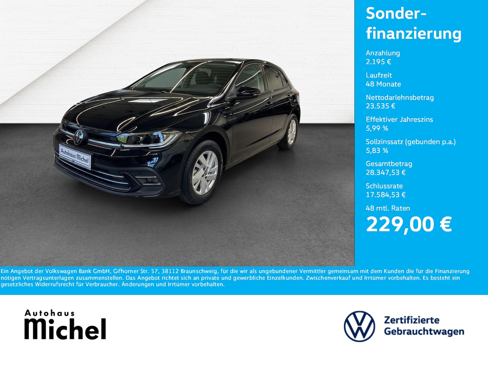 Polo 1.0 TSI DSG Style IQ-Light TravelAssist AppConnect