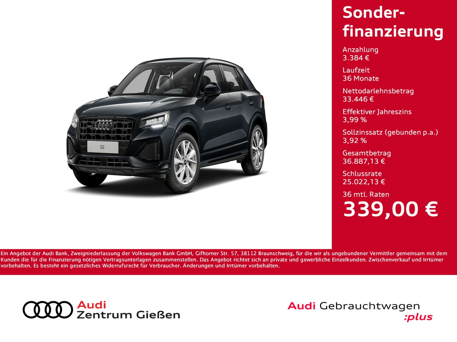 Q2 40 TFSI quattro advanced Assistenzpakete Kamera Navi...
