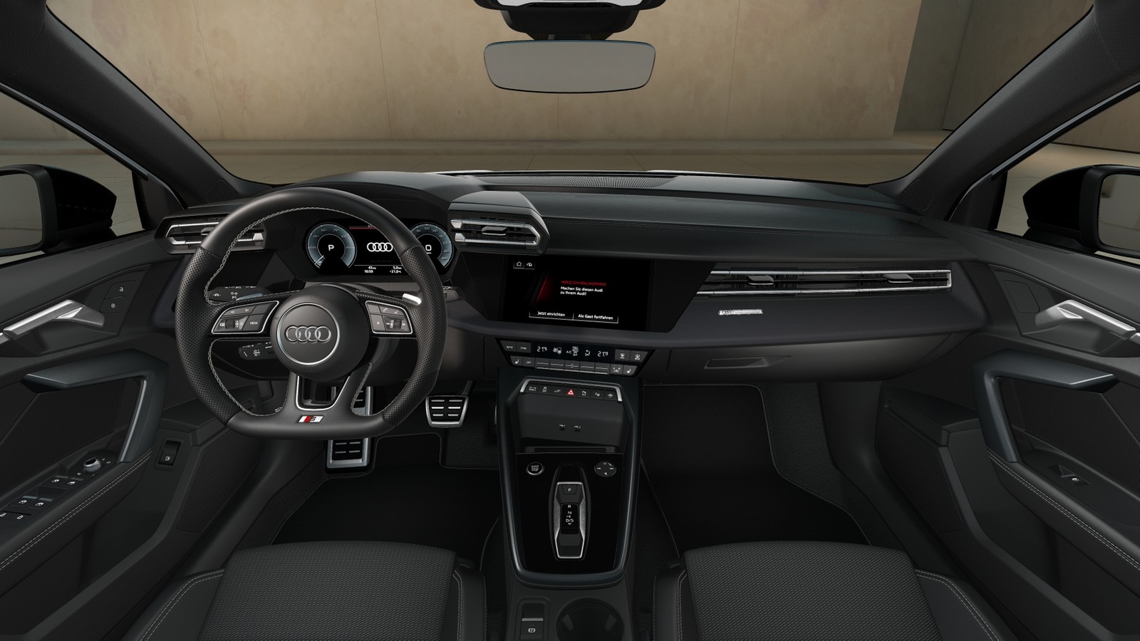 A3 Sportback S line 40 TFSI e 150 kW UPE 58910 Optikpaket schwarz plus, Interieur S line, Matrix, Businesspaket