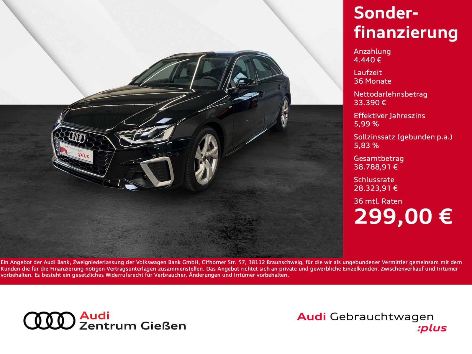 A4 Avant 40 TFSI S line LED Navi Assistenzpaket Tour