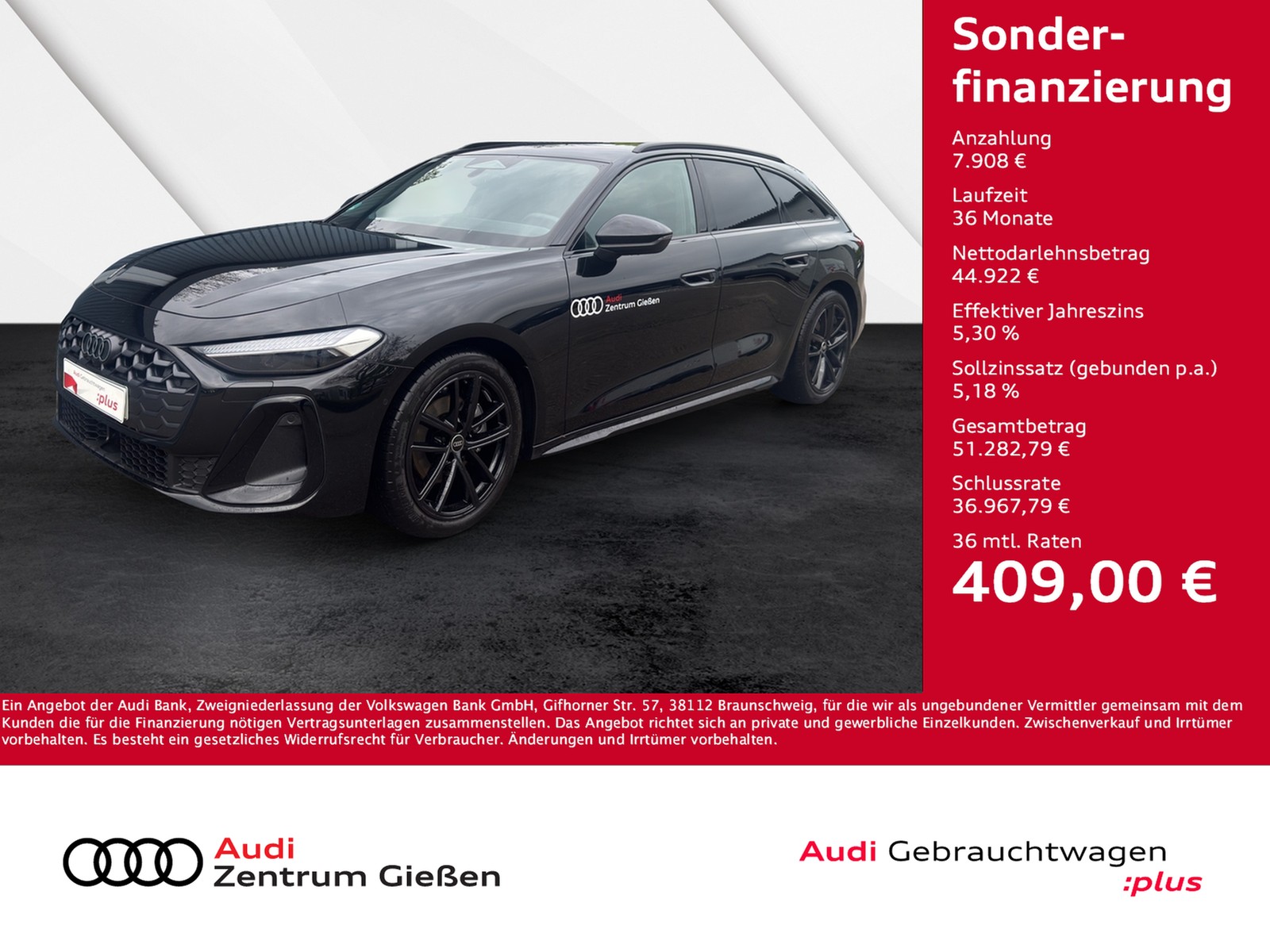 A5 Avant TFSI S line Black AHK Assistenzpaket Navi LED