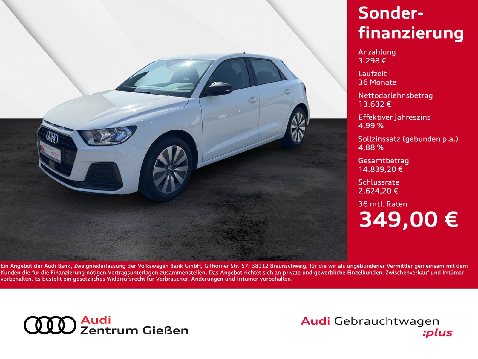 A1 Sportback 25 TFSI advanced smartphone interface Sitzheizung
