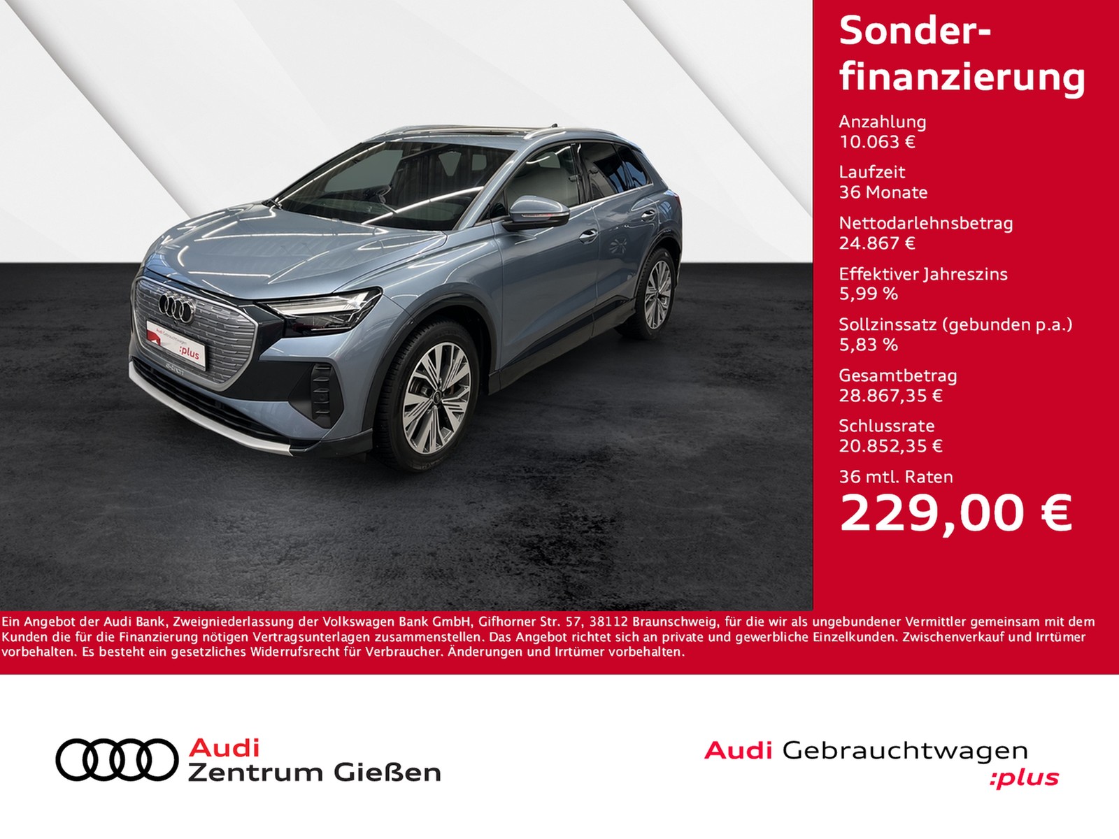 Q4 e-tron 50 e-tron quattro Pano Assistenzpaket