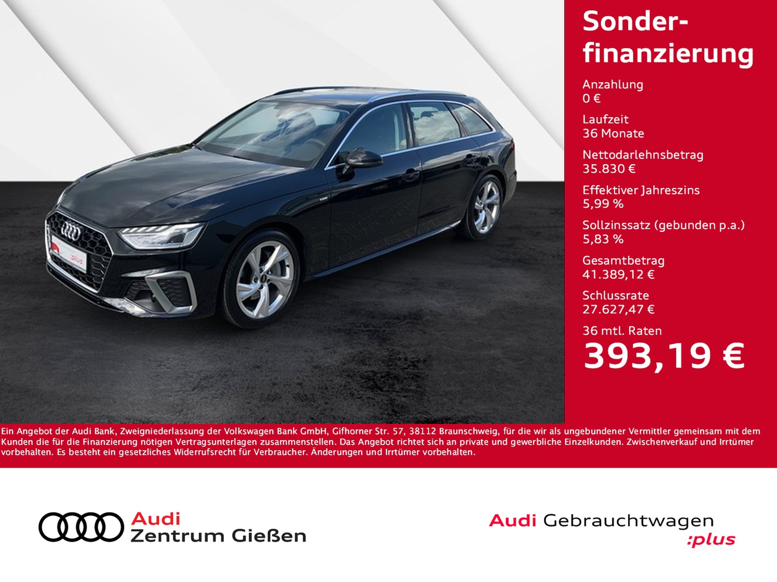 A4 Avant 40 TFSI S line LED Navi Assistenzpaket Tour