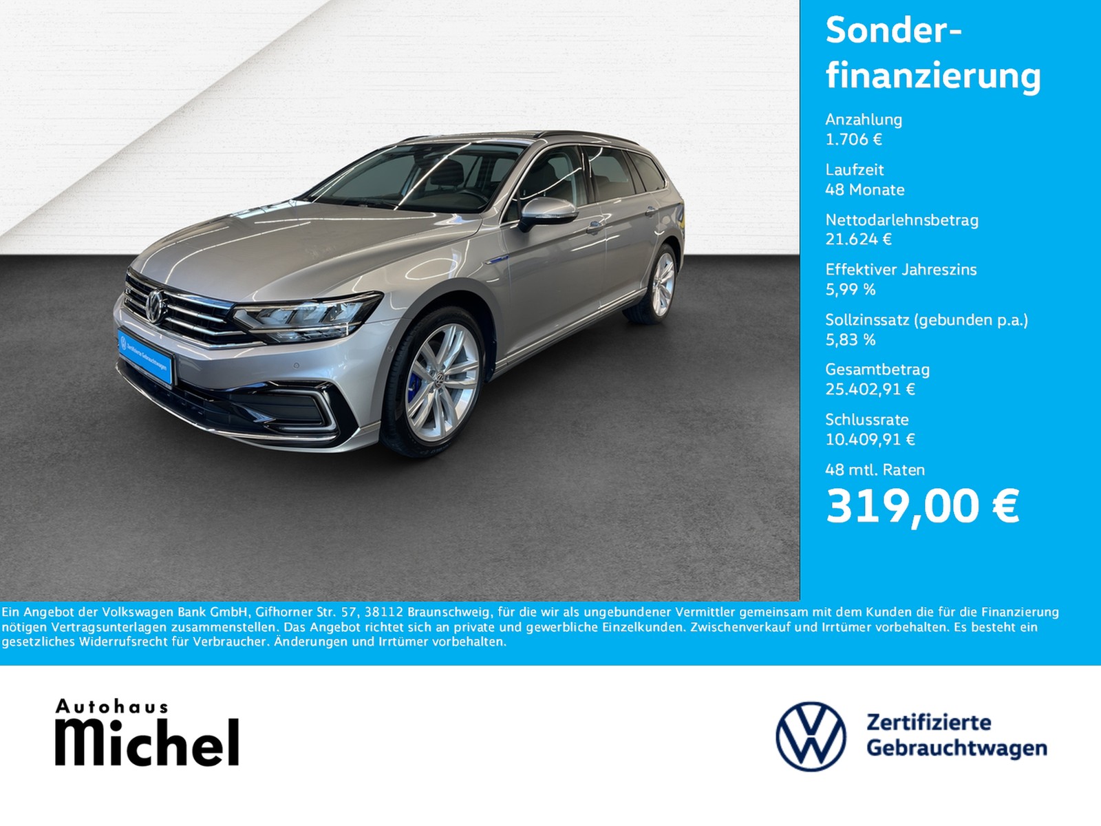 Passat Variant TSI Plug-In Hybrid DSG GTE LED TravelAssist DCC Navi AHK