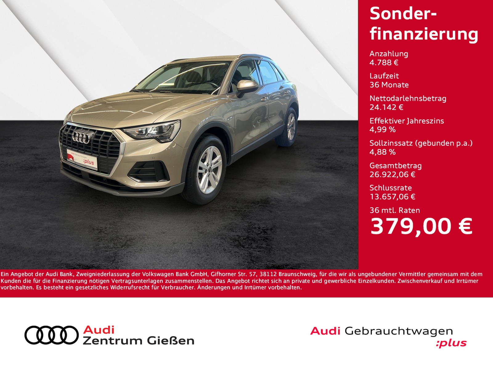 Q3 35 TDI quattro AHK MMI Navi Plus Einparkhilfe plus