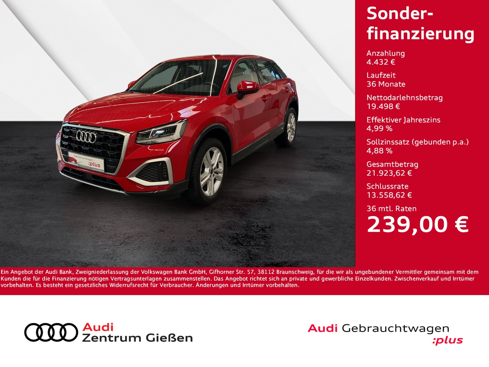 Q2 30 TFSI advanced Assistenzpaket Parken LED