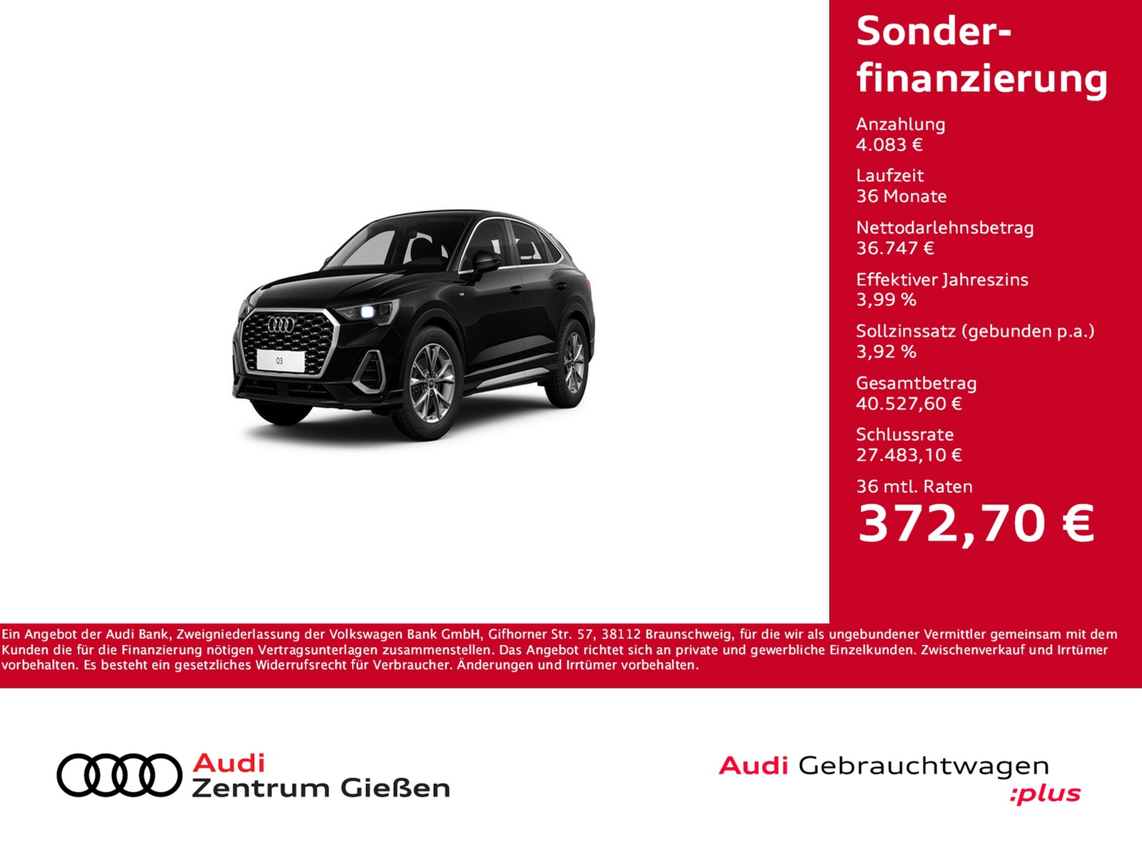 Q3 Sportback 35 TDI S-tronic S line Navi Kamera ACC