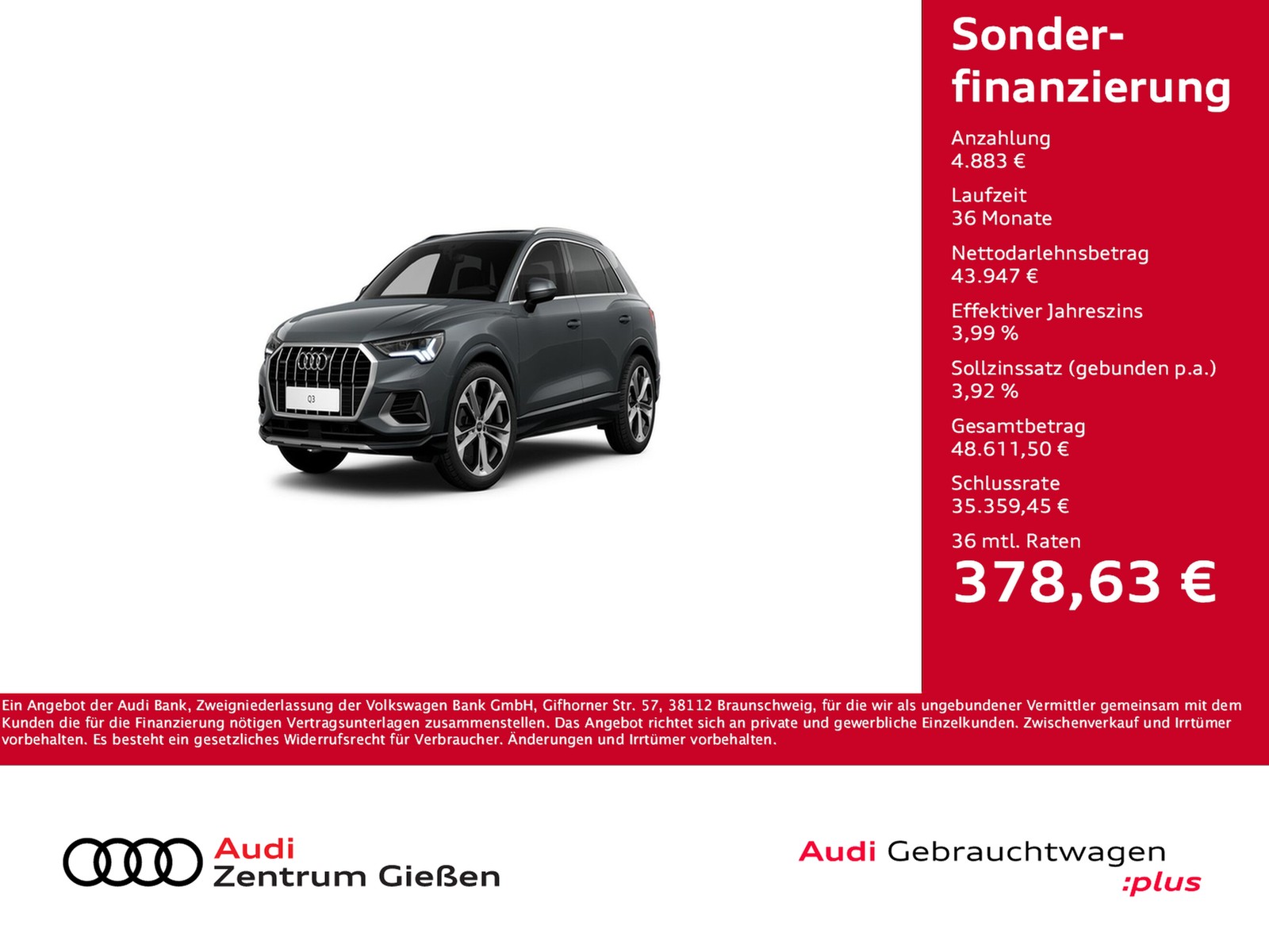 Q3 40 TFSI quattro advanced S line MATRIX PANO AHK Stan...