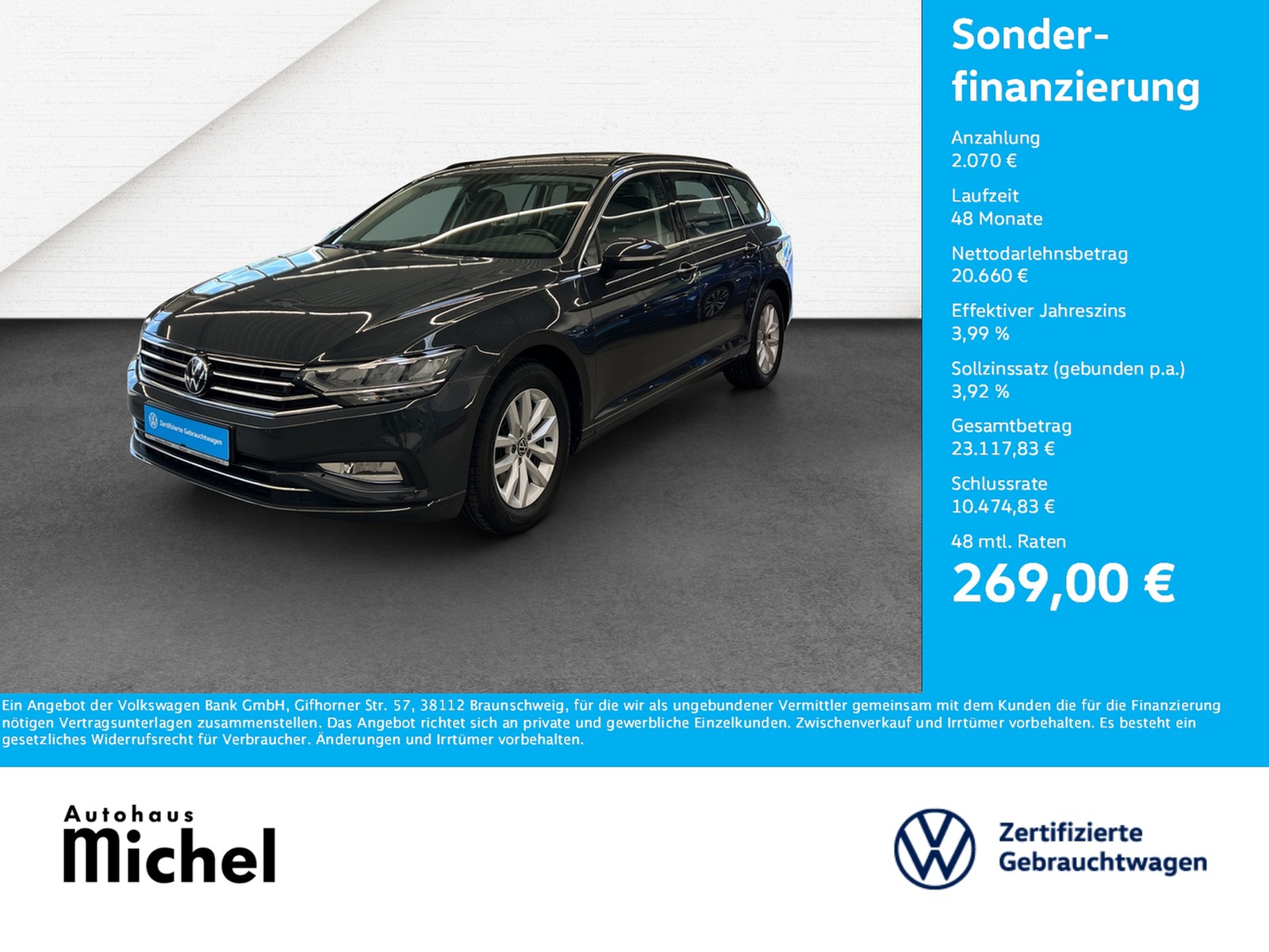 Passat Variant 2.0 TDI Business LED TravelAssist Panoda...