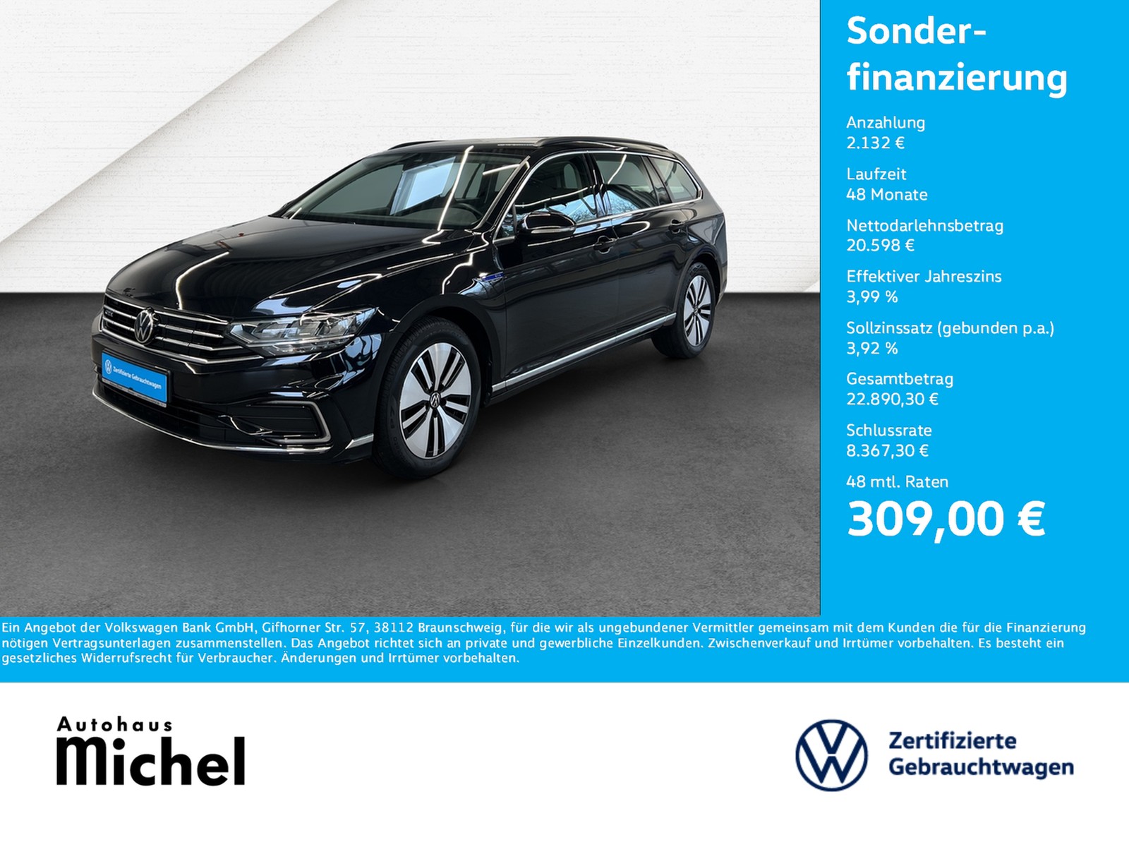 Passat Variant TSI Plug-In Hybrid DSG GTE LED TravelAss...