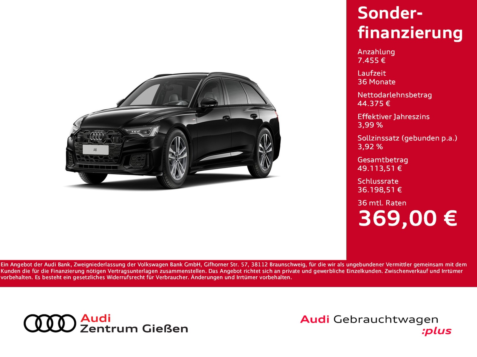 A6 Avant 40 TDI S line Black HuD MATRIX-LED 360°Kamera