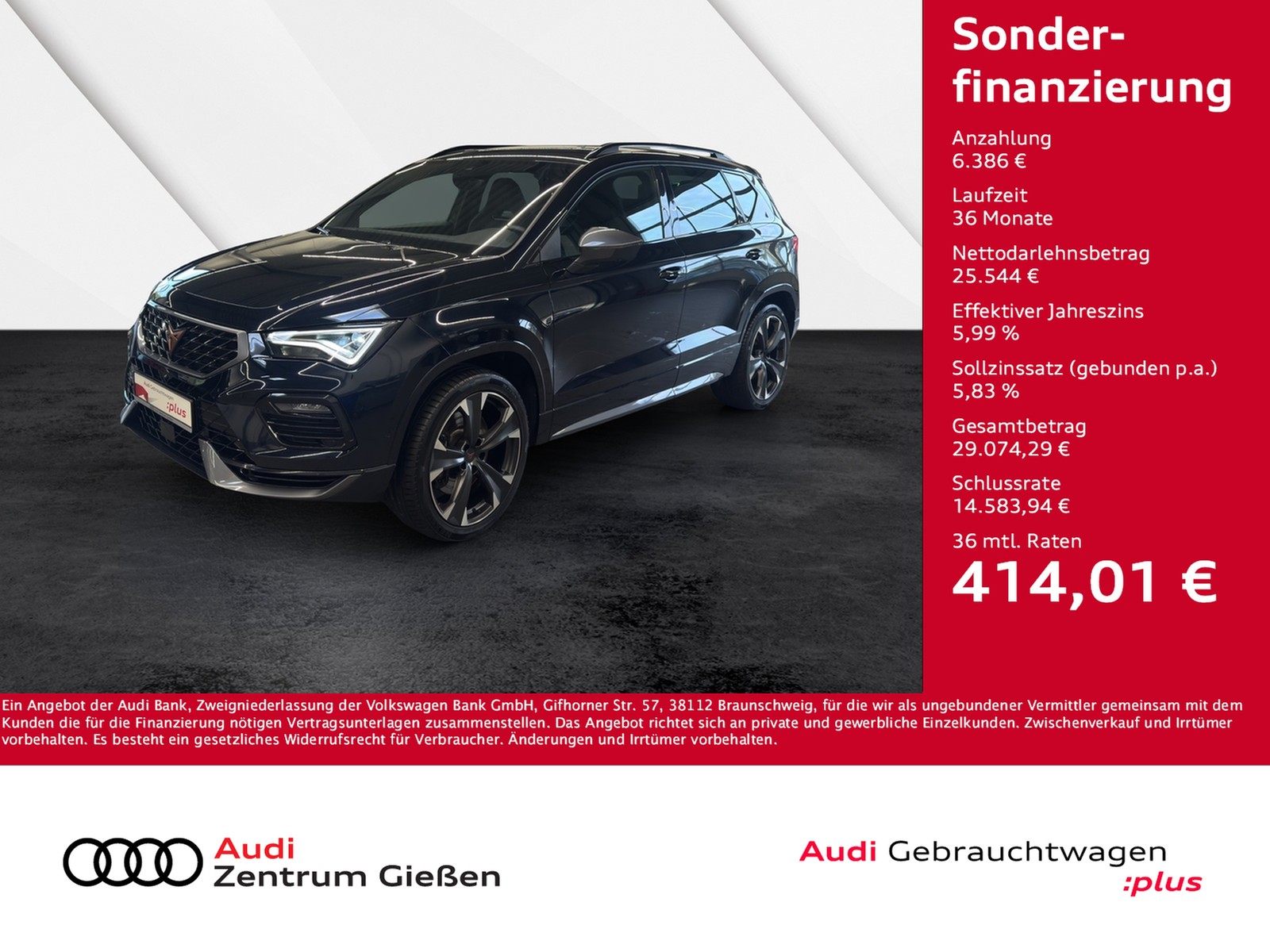 Ateca 2.0 TSI 4Drive DSG AHK Fahrerassistenzpaket